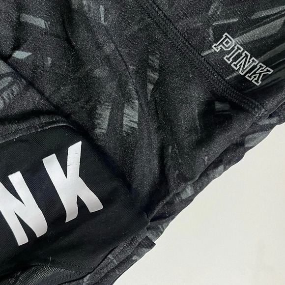 Victorias Secret Pink • Grey Black Mesh Ultimate Leggings - Picture 3 of 6